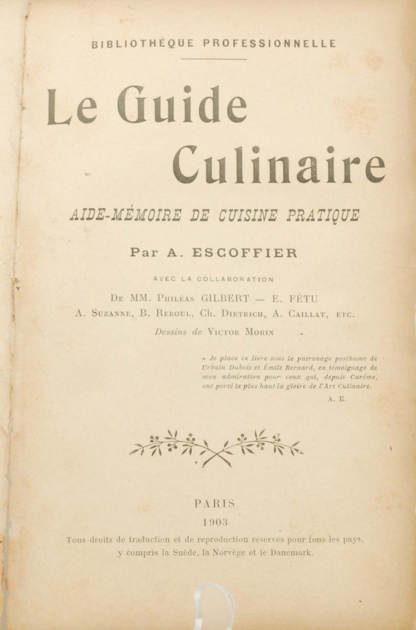 Le Guide Culinaire